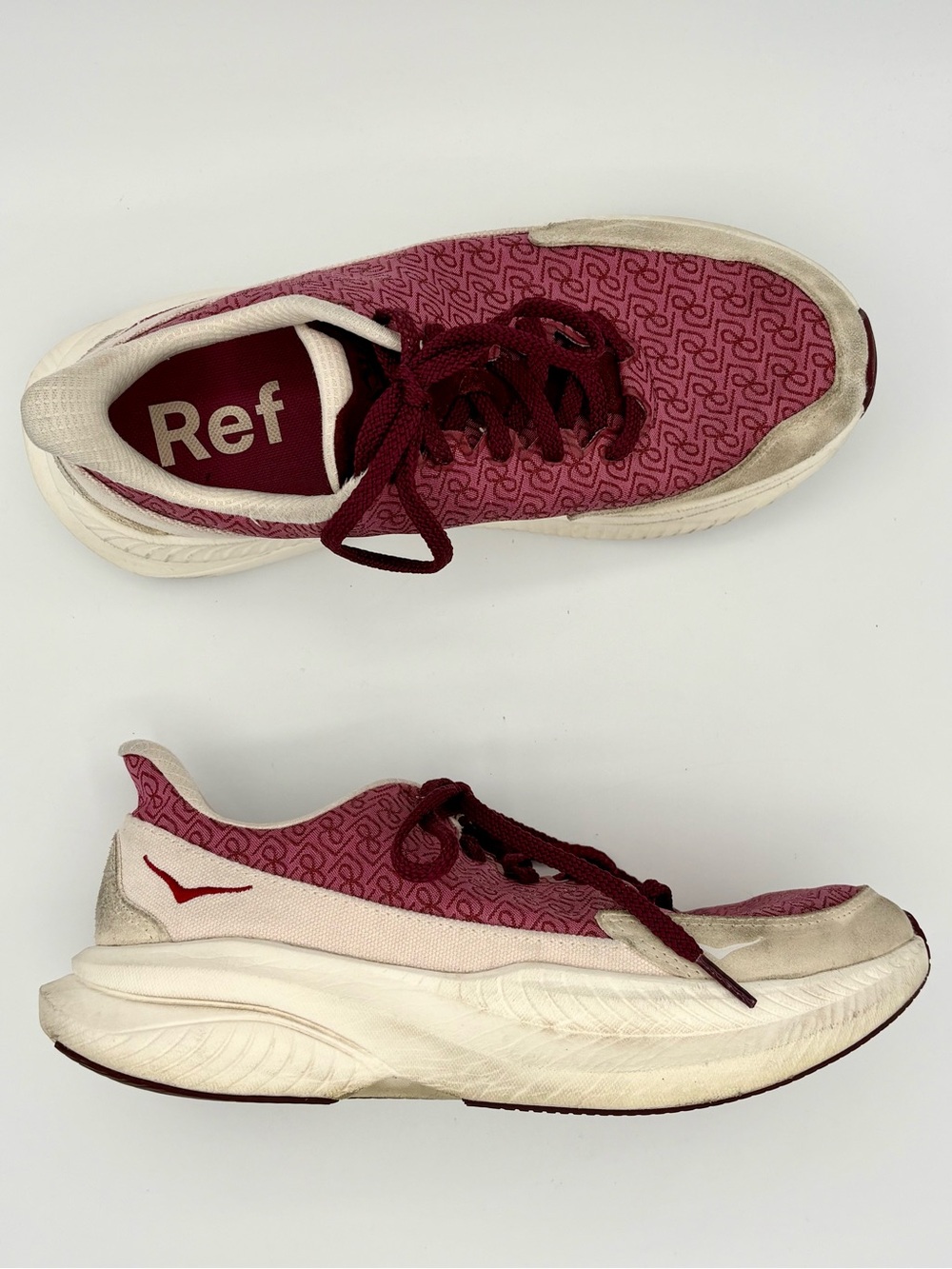 Hoka x Reformation Mach 6 LS Sneaker in Syrah / Savvy Red Printed Classic Size 8 - Picture 5 of 11